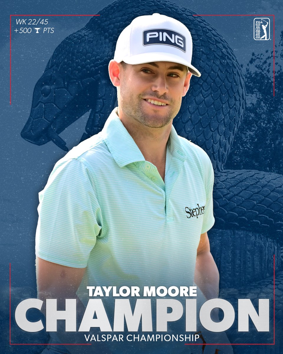 Congratulations to @TaylorMooreGolf, former Razorback, on his first PGA Tour win! #WPS 