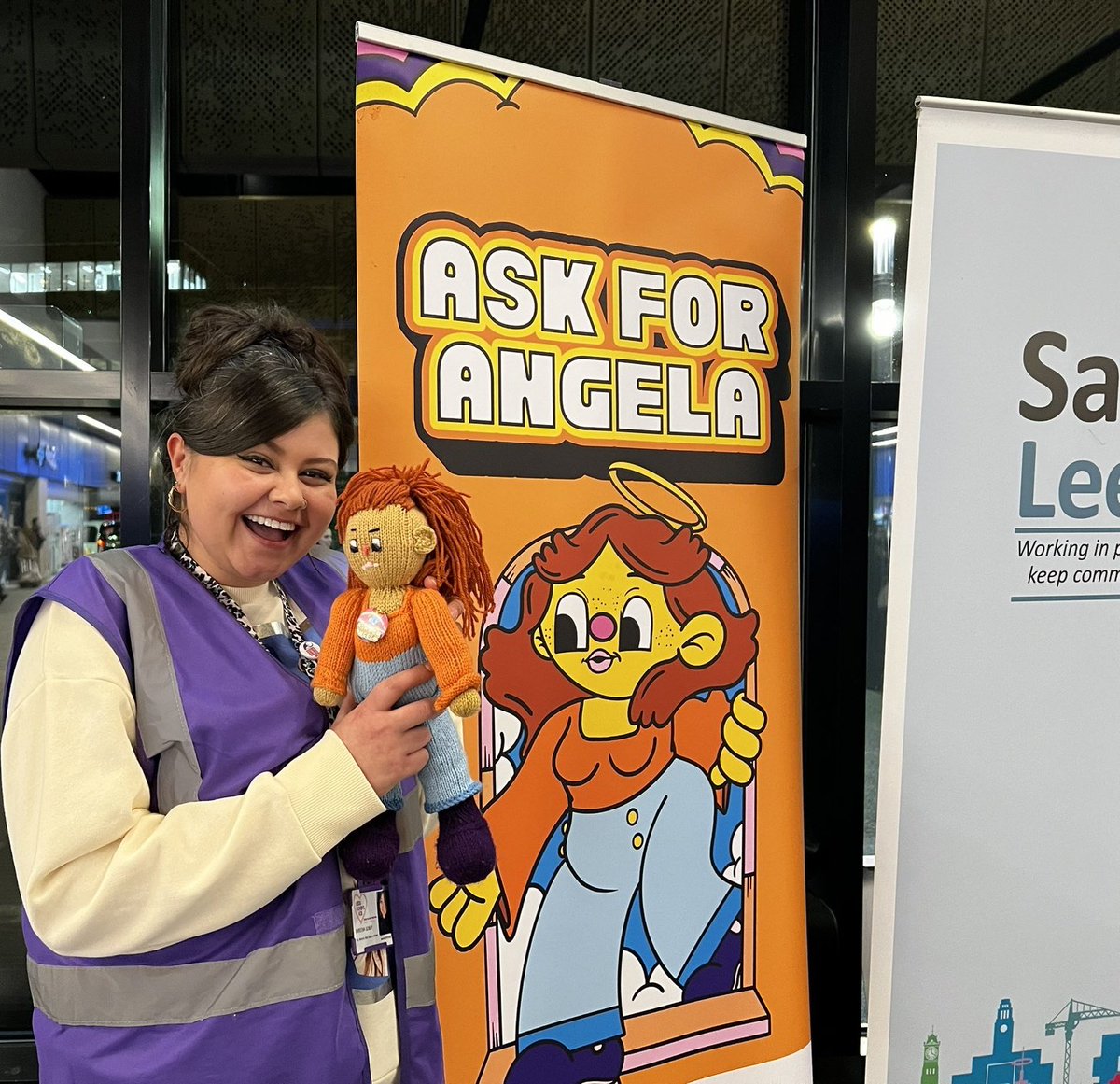 🟪Come & work with us to take the City's #AskForAngelaLeeds initiative onto the next level...we have big plans & want to hear your ideas!⬇️⬇️⬇️ #BeSafeFeelSafe while #OutWithAngela🟪 Angela is an Ambitious Activist for Change✊🏽 @womenfriendlyls @SaferLeeds #EndVAWG