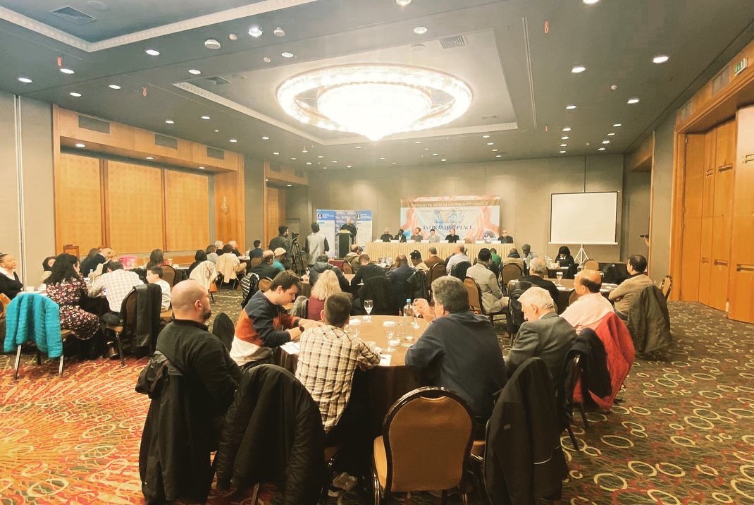 The Ahmadiyya Muslim Community Greece held its 7th National Peace Symposium on 16th March 2023 in Divani Caravel Hotel Athens on the theme of “The Foundations of Everlasting Peace”.

#nationalpeacesymposiumgreece2023 #nationalpeacesymposium #greece #athens