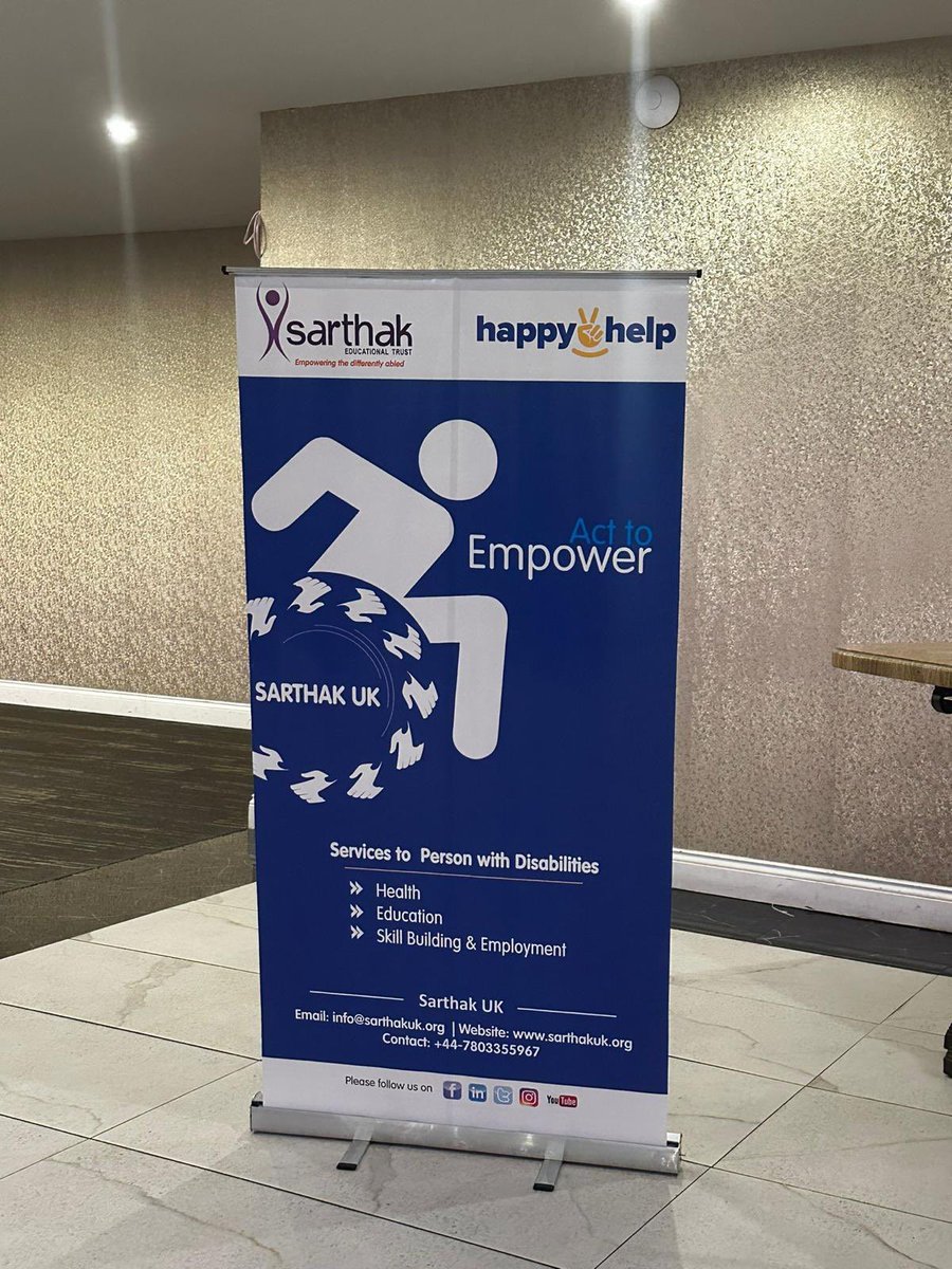 abilympicnaai's tweet photo. Glimpses from ongoing #SarthakUKLaunch 

To know more about Sarthak India visit- https://t.co/Ibu3IB10Ox
 #SupportSarthakUK #SupportDivyangjan #UKevents
#SarthakUKLaunch #EmpoweringAbilities #DisabilityEmpowerment #Inclusion https://t.co/DzikSZJxyQ
