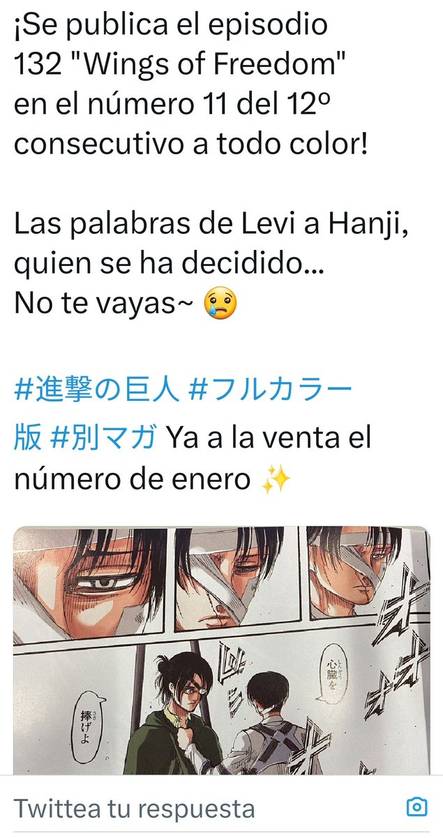 florsternberg_'s tweet photo. i don't think the importance of this moment will ever fully sink in. levi was literally about to tell hanji not to go. because if not, then why did they ask him specifically not to stop them? they knew, if they didn't say anything, he would have tried to make them stay. https://t.co/Oa391znWnP