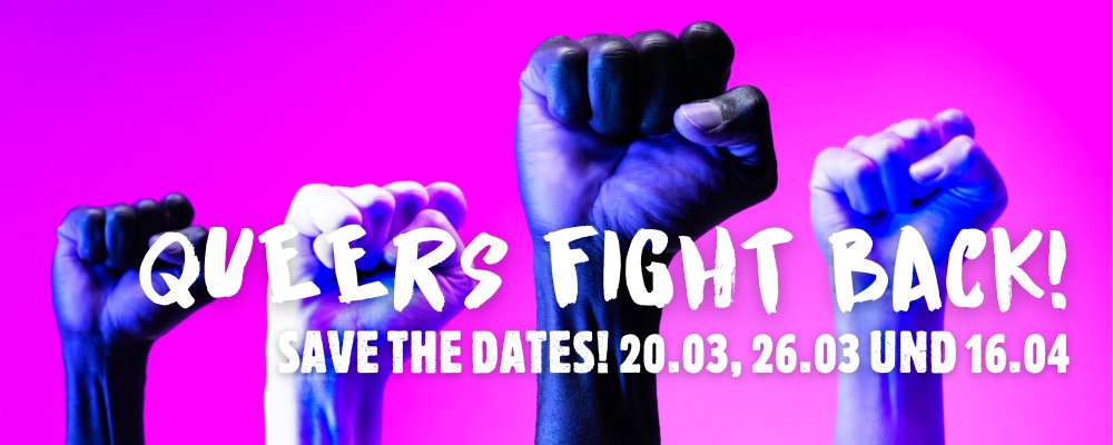antifa_wienwest's tweet photo. QUEERS FIGHT BACK!
Rechtsextreme rufen dazu auf, am 20.03., 26.3. und 16.4. Kinderbuchlesungen von Drag Queens zu stören. Dem werden wir kollektv entgegentreten!
Die Lesungen, die von rechtsextemen Gruppen und Personen bedroht werden, die uns derzeit bekannt sind: https://t.co/6YoZKfTqky
