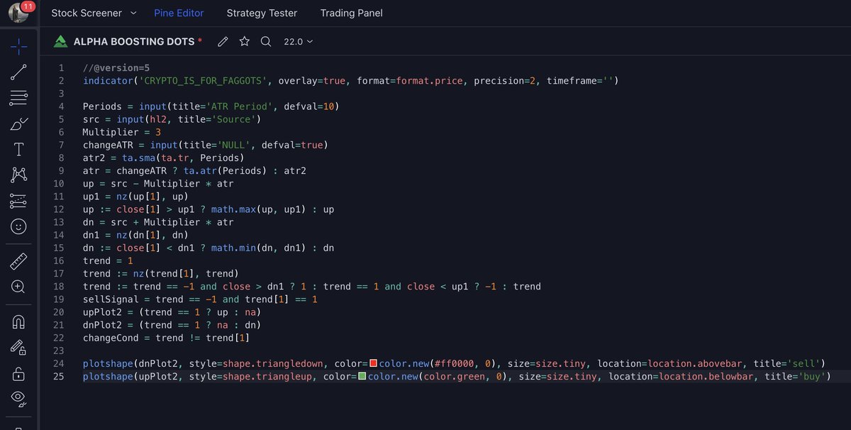 turintrader's tweet image. Here's the code behind the script this scammer is charging $100/m for
$BTC_F $ES_F
