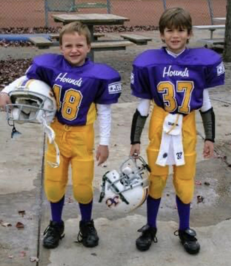 gbi185's tweet photo. Sure love these kids ⁦@bo_mansfield⁩ ⁦@xtuckk⁩ and truly enjoyed coaching these best of buddies and watching them play together and become the great young men they are. 👍⚾️🏈💯Time slow down! https://t.co/eqAN1pyBXc