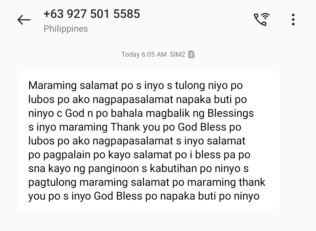 stanqueeeen's tweet photo. Too soft for this. Hindi malaki yung binigay ko pero yung pagpapasalamat nya grabe 🤍

Let's help boost this tweet and help Kuya Arvin 🫶 https://t.co/UJx01iGZ2X