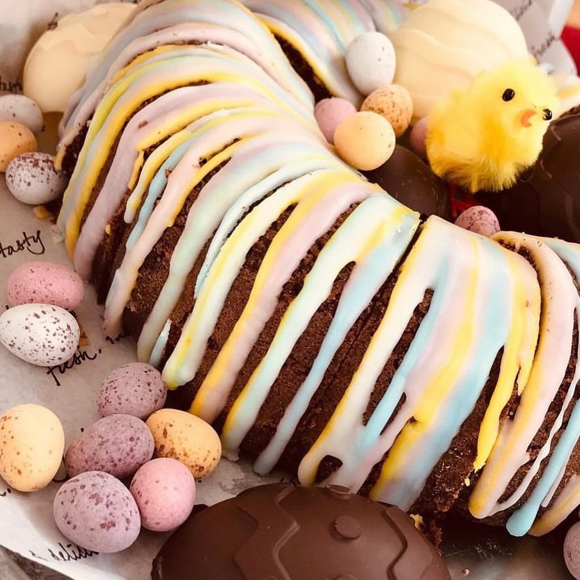 SFSOxford's tweet photo. The last match tea of the term had to have an Easter theme! #homemade #matchtea #Easter https://t.co/UoG28mkirQ