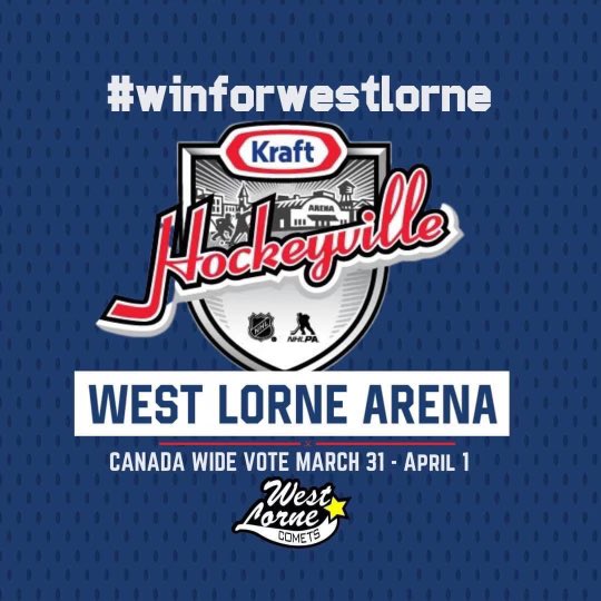 This arena brings kids from rural areas together creating lasting friendships. Also, a great place for the community to come together. Please vote March 31- April 1! <a href="/KraftHeinzCan/">Kraft Heinz Canada</a> <a href="/HockeyCanada/">Hockey Canada</a> <a href="/hockeynight/">Hockey Night in Canada</a> #winforwestlorne