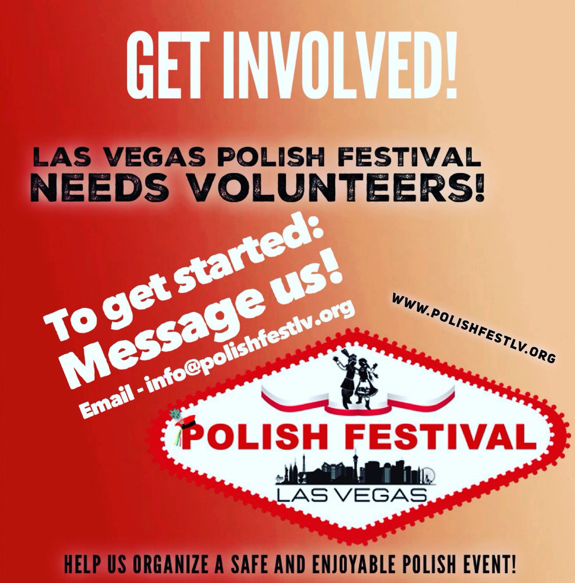 We need YOU at the LV Polish Festival!🇵🇱 #lvpolishfestival #polishfestlv #lasvegas #poland #polishfest #polishfestival #polska #lasvegaslocals #folkdance #polishculture #polishfood #polishfolk #lasvegasevents #lasvegasentertainment #lasvegasfood #volunteers