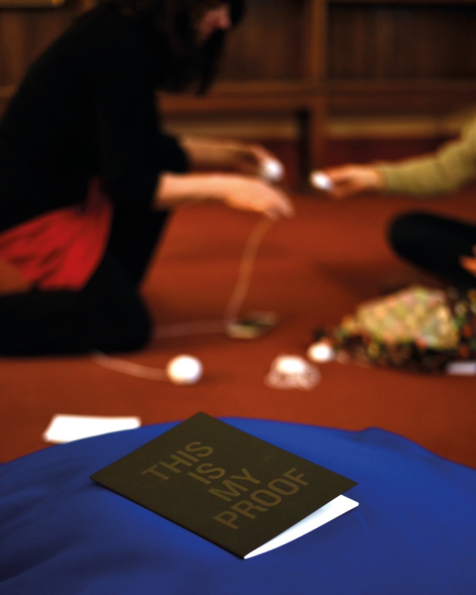 So much is happening in this picture. 🧶📘 It shows the story of how two friends created a platform that launched twenty new artists <a href="/formatfestival/">FORMAT Festival</a> this weekend. I’m so proud of the work <a href="/MirandaGavin/">Miranda Gavin</a> and I are doing with gaslightingart.com. 💕