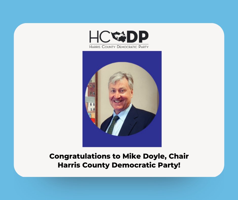 Congratulations to our new chair, Mike Doyle! Mike was elected today by our County Executive Committee.