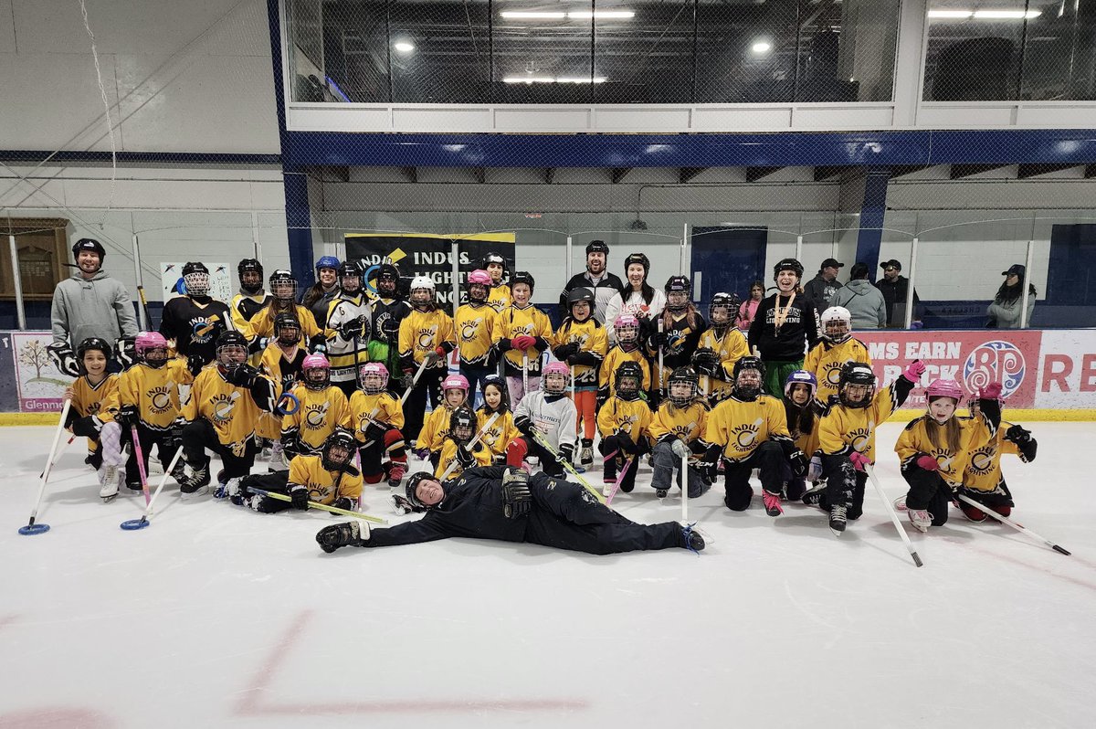 IndusLightning's tweet photo. Thank you to all the players, coaches, Jr. coaches and volunteers who made our Come Try Ringette a success!! 🖤💛⚡️ #cometryringette #ringette #indusringette https://t.co/XNenG3POGT
