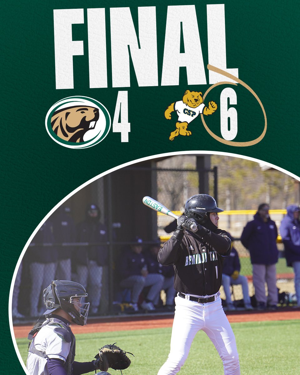 BSUBeaversBase's tweet photo. Beavers fall 6-4 in game one versus the Golden Bears.

Lavin: 5IP, 6R, 5H, 6K
Kisch: 3IP, 0R, 2H, 3K

Simon: 3-4, RBI
Wirt: 2-3, 2B, BB, RBI

#GoBeavers #BeaverTerritory https://t.co/q2fsSD3eZY