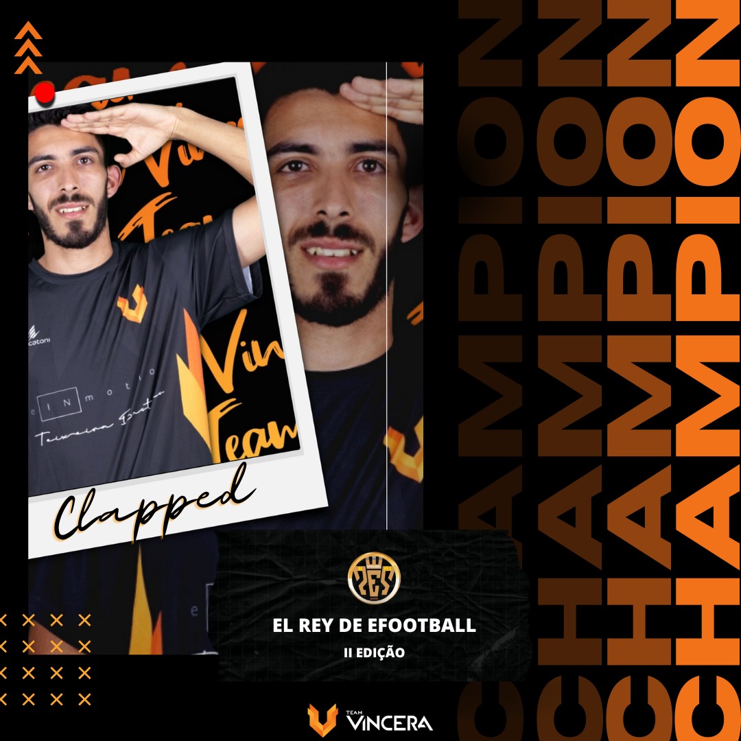 teamvincera's tweet photo. EL REY DE EFOOTBALL 🏆
@entregados_pes

PARABENS @Clapped_by_mv !! Mais uma vez demonstras-te a qualidade que tens e o quanto trabalhas para isto 💪

Com certeza chegarás bem longe a alcançarás os teus objetivos 🔥

BO3
🆚 @umbee96_ 🇮🇹 @atalantabc_esports

3-2 ✅
1-2 ❌
6-0 ✅ https://t.co/2ZG7EVb4UN