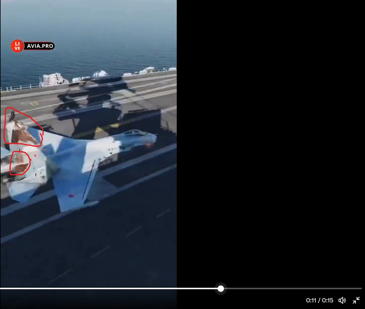 EdawMurtso's tweet photo. @Lubilu44 @BrooklynTri @apocalypseos Agree not likely video game, but "skillfully avoided mishaps"? are you kidding?. At min., he trashed the right motor(pieces can be seen flying), the right horizontal stabilizer visibly damaged, and sitting pretty low so landing gear is crushed if it didn't take structural damage. https://t.co/3gRJkVXFQh