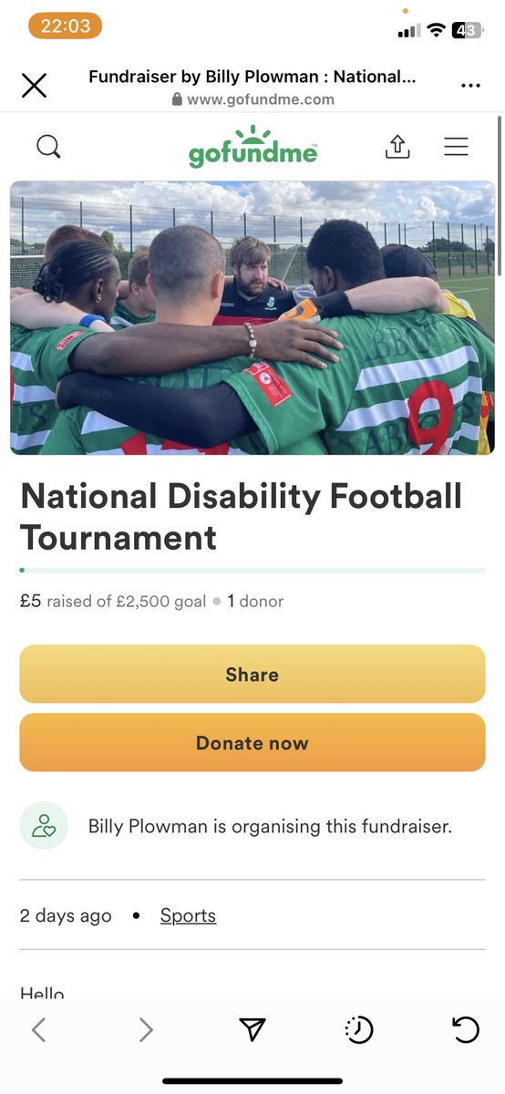 FocusFC4's tweet photo. Hey we’re having fundraiser to raise money for our trip to Belfast to play nationals we have few things going on please come and support us and watch our game at home (Waltham abbey fc) and also doing a go fund me page if you like to donate!!

https://t.co/sqMJ3Kp1wz https://t.co/cDEz9Go4Aw