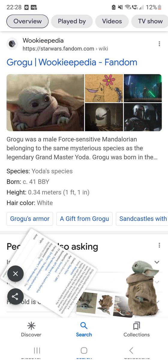 Did you know if you search Grogu on Google, he pops up and dismantles the page! #Mandalorian