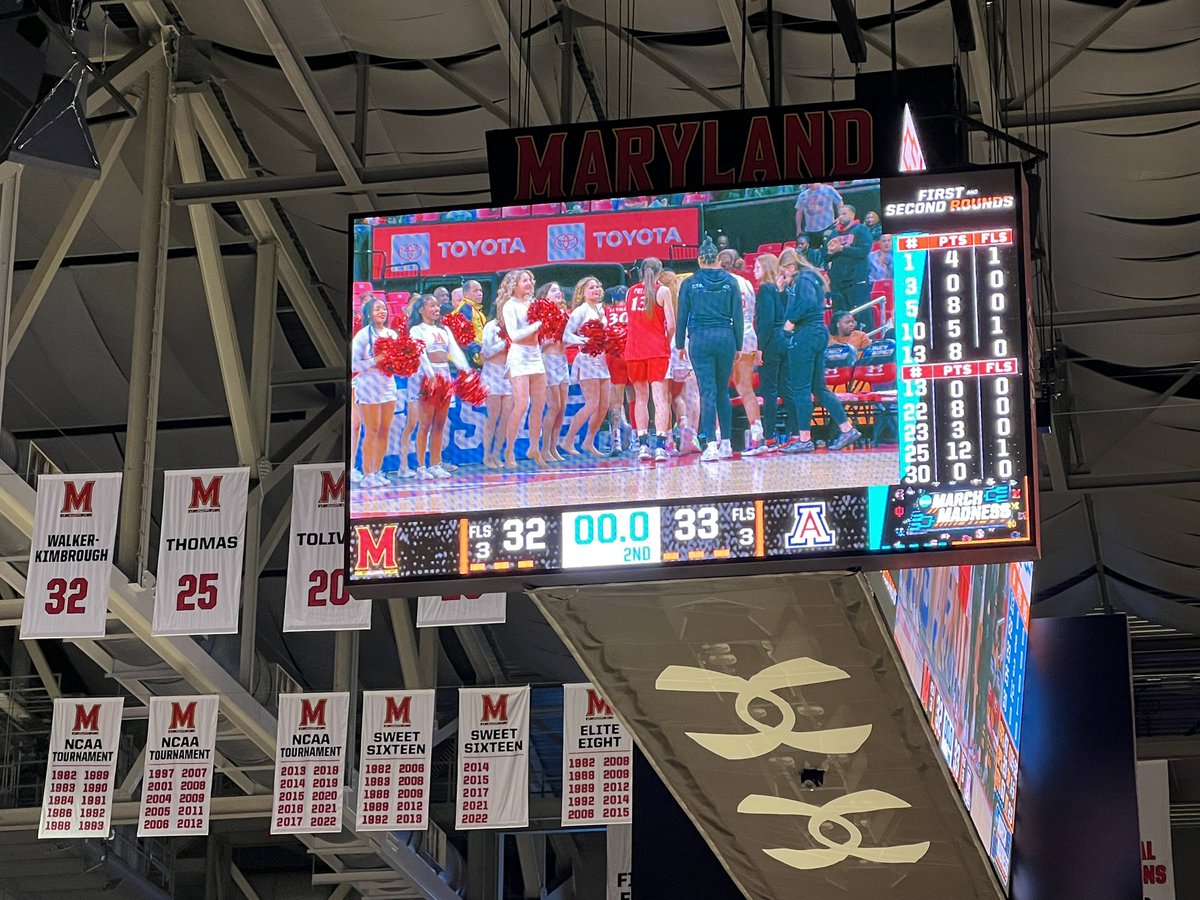 Cats ahead by one at half.