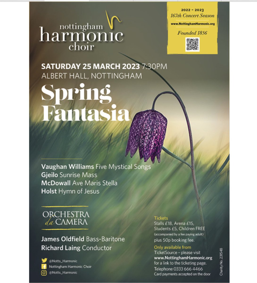 Spring Fantasia Sat March 25th 7:30pm <a href="/alberthallnotts/">alberthallnotts</a> 
promises to be a very varied &amp; truly memorable concert – we hope you can join us!
There is something for everyone in this exciting programme. 
Tickets at the link:
ticketsource.co.uk/whats-on/notti…