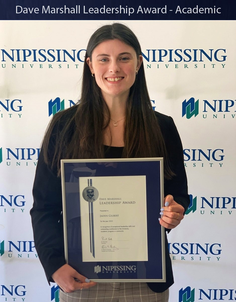 Congratulations to Chippewa alumnus Jaden Gilbert on being the recipient of a Dave Marshall Leadership Award in the Academic category at <a href="/NipissingU/">Nipissing University</a> . Jaden joined the coaching ranks at Chippewa this year in our basketball program. Well done Jaden!