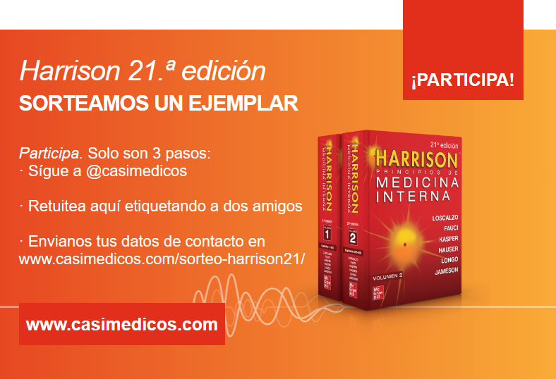 casimedicos's tweet photo. 💥 ♧ #CONCURSO ♧ 💥 PARTICIPA en el #SORTEO !
🎲 Quieres un HARRISON. PRINCIPIOS DE MEDICINA INTERNA 21ª edición  ? 🤟! 
➡️ RT este tweet 
➡️ Sígue a @casimedicos
➡️ Etiqueta a dos amigos 
Y Rellena el formulario con tus datos en https://t.co/8cq7q7MP9i #Harrison21casiMedicos https://t.co/PlU4hLqUyk