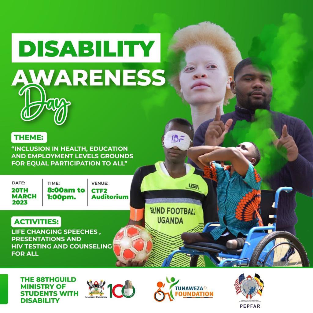 Today, we celebrate #disabilityawareness DAY! We will be participating in our second physical inclusive tourism sensitization program to students, disability stakeholders. @Makerere . #inclusivetourism #ExploreUganda
