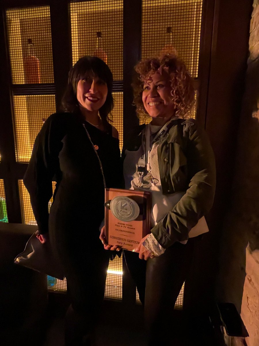 Huge congratulations to Karen Palmer who won the @SXSW 2023 XR Experience Jury Award for her immersive experience Consensus Gentium. It’s a brilliant piece of storytelling exploring data and surveillance. It’s coming soon to @RoundhouseLDN so do go see. #FutureArtsandCulture