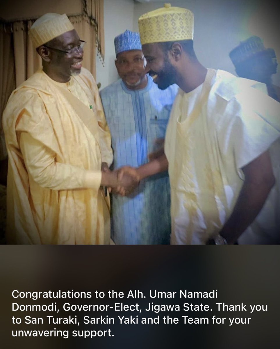 Congratulations <a href="/MohZaks/">Hon. Muhammad Zakari, CNA. (Sarkin Yaki)</a> for hard work and dedication. Your unwavering support has contributed to Jigawa State’s election. #jigawadecides #Elections2023 <a href="/OfficialAPCNg/">APC Nigeria</a> . Celebrate tonight! The real work just started. Cheers to a greater Jigawa