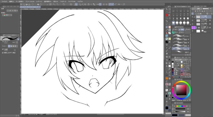 顔のバランスは、これが一番安定してるネ 