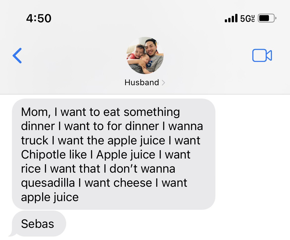 7elda7's tweet photo. @ChipotleTweets My 3 year old would like you to add trucks to your menu. And extra apple juice, please! 🧃 https://t.co/MINmsLb4wQ