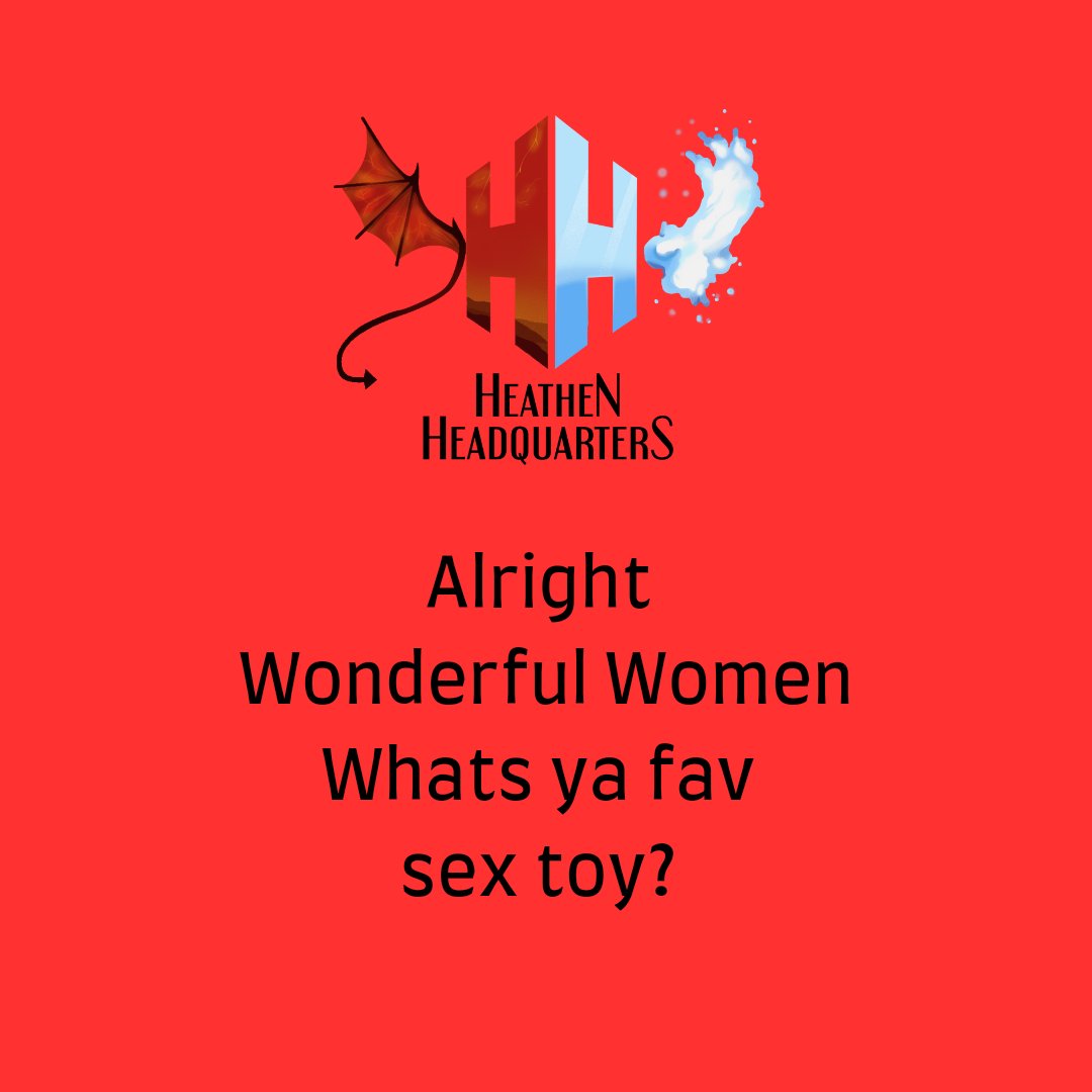 HeathenHQ's tweet photo. To the Wonderful Women 👀
Whats your favorite sex toy? https://t.co/4xExWGcw0P