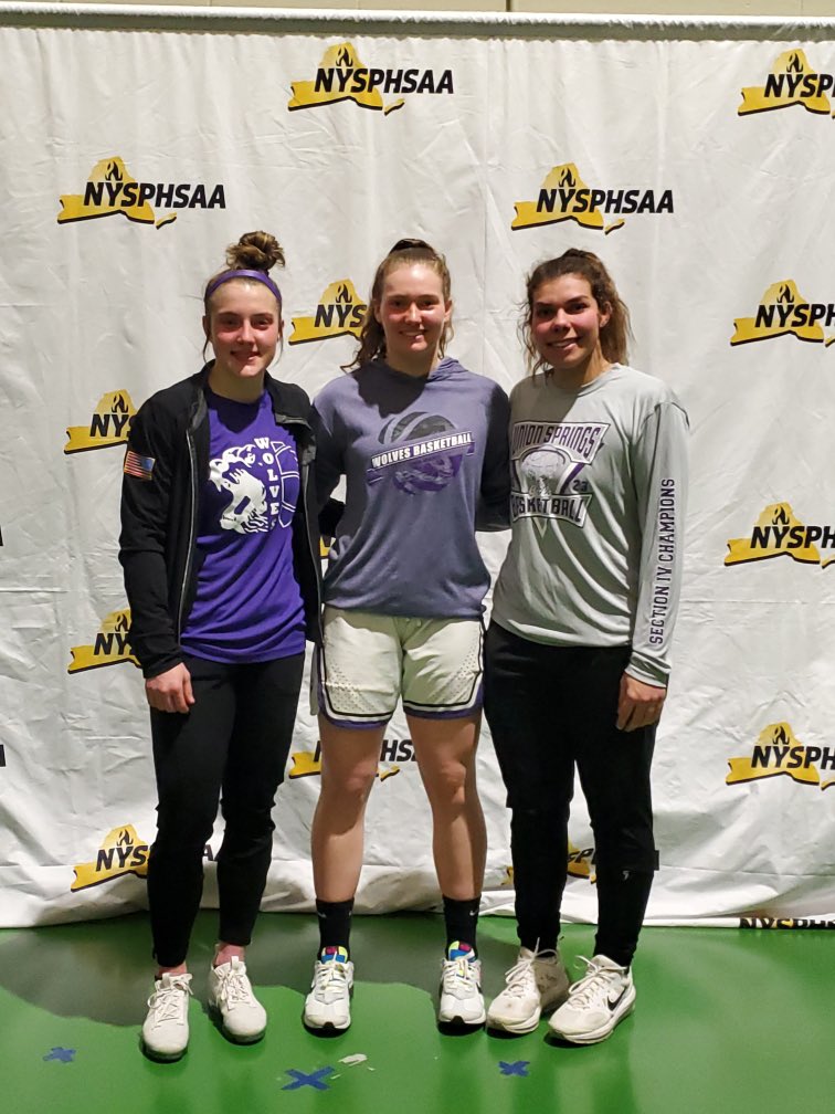 AndyKalet1's tweet photo. 🎉 to @KaileyKalet @PaytonGilbert14 &amp; @daniellewaldron . Kailey was selected as Section IV Class C POY, her &amp; Payton selected 1st Team Section IV &amp; Dani selected 2nd Team Section IV All BCANY.  They will play 3/21 in Elmira College Speidel Gym @ 5:45 in the All Star Game!! https://t.co/Z3l0xK9yF2