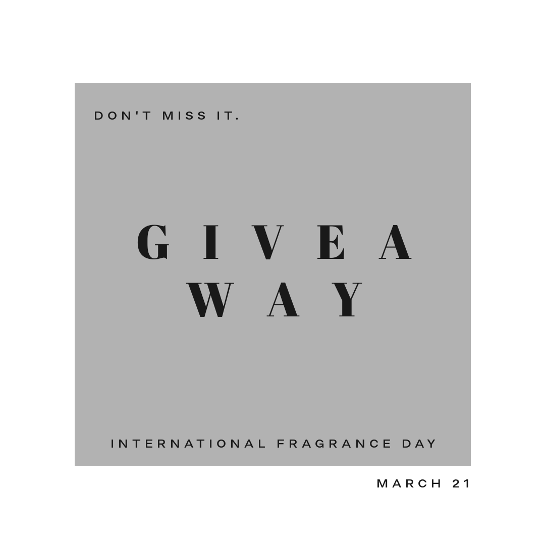 artofperfume's tweet image. 📣 Get ready for Tuesday!

It's International Fragrance Day and it's going to be B I G ! ! ! 

We'll announce it here on Tuesday at 10 AM! 

#getscented #fragranceday #feelgreatsmellamazing