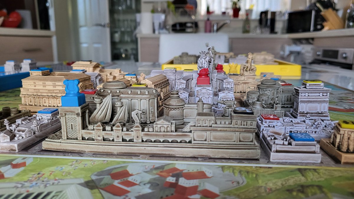 AggiePaints's tweet photo. We played Foundations of Rome with @CyberX2002 and @EllDWood today and it's even better with the additional modules 😁
#FoundationsOfRome https://t.co/43cSf87qvp