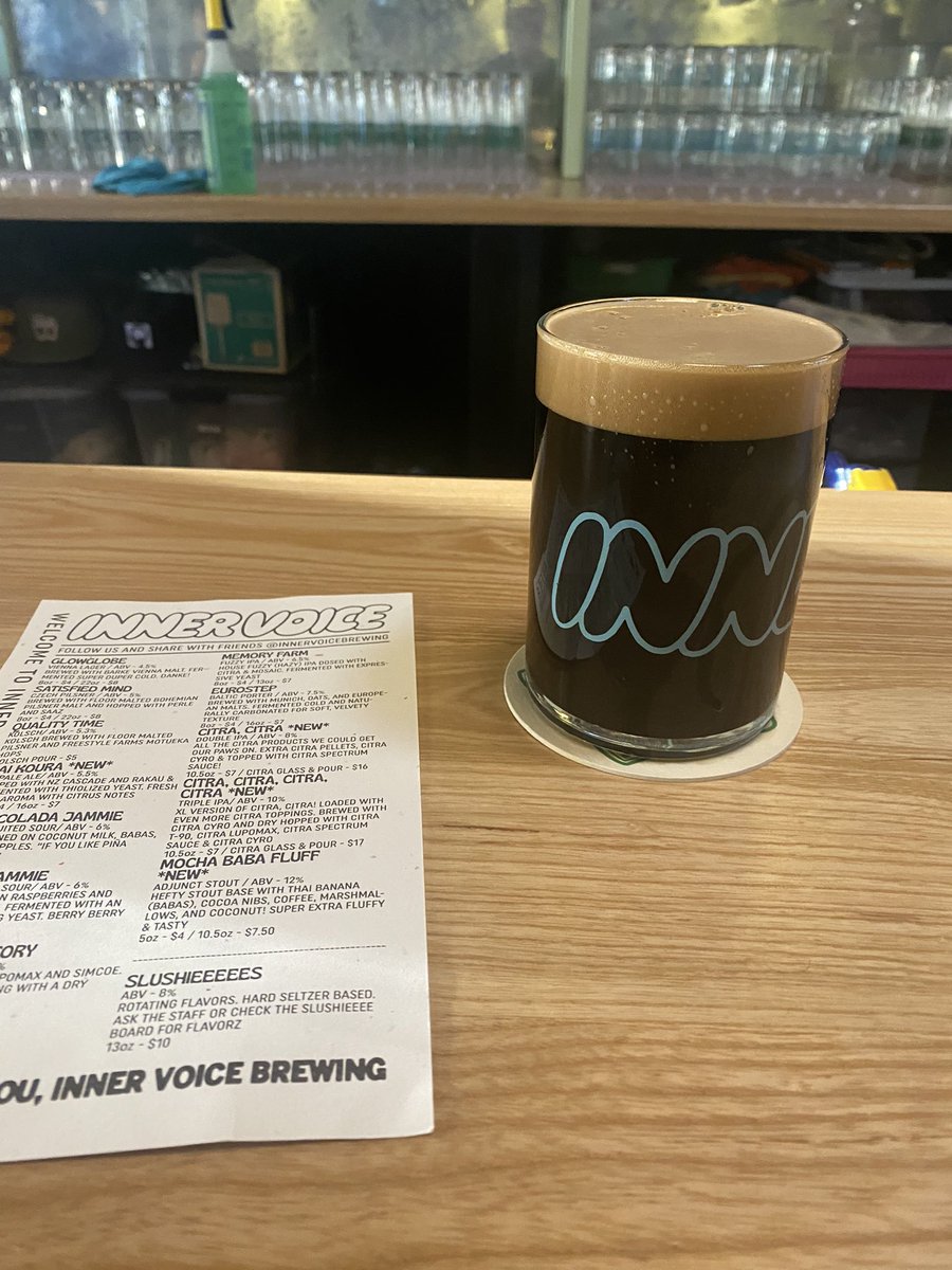 Eurostep Baltic Porter at Inner Voice Brewing in Decatur, Georgia. #gabeer #ale #porter #DecaturGA #CraftBeer #craftbrew