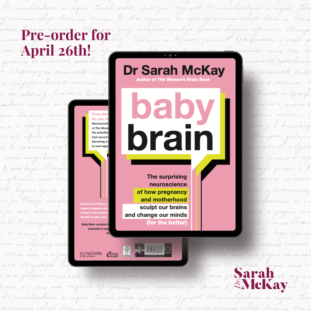 SarahMMcKay's tweet photo. I'm thrilled to announce the impending arrival of my NEW BOOK: Baby Brain: The Surprising Neuroscience of How Pregnancy and Motherhood Sculpt Our Brains and Change Our Minds (For the Better).  🧠🎉📣 

She's due April 26th, just in time for Mother's Day 2023! 🤰👩‍� https://t.co/an7bGHWX8c