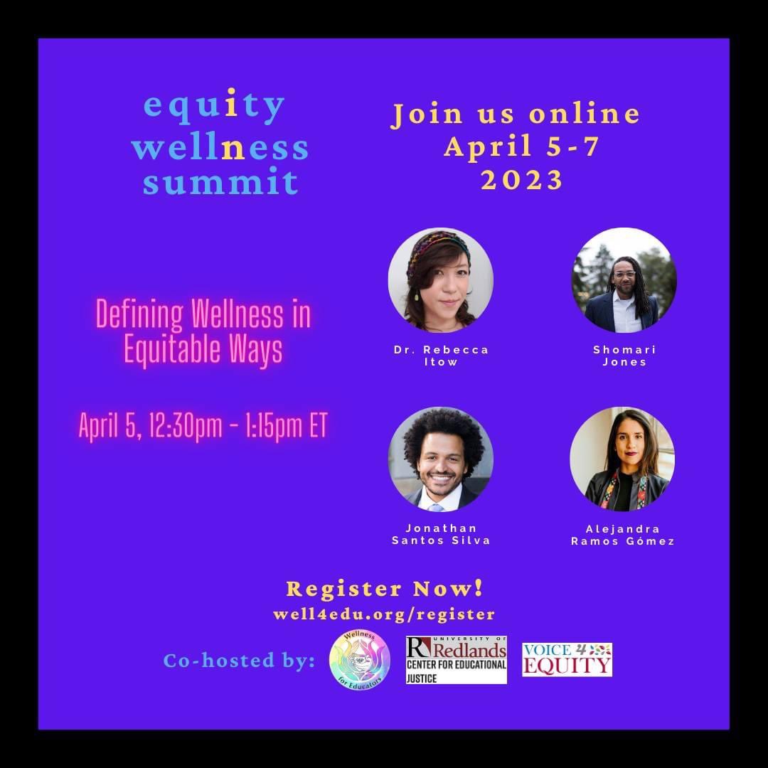 Join Wellness for Educators online from April 5-7 for the Equity in Wellness Summit! If you can't make the live event, you can get access to session recordings and some other perks too! Register now at well4edu.org/register

#indigenouseducation #values #wayoflife