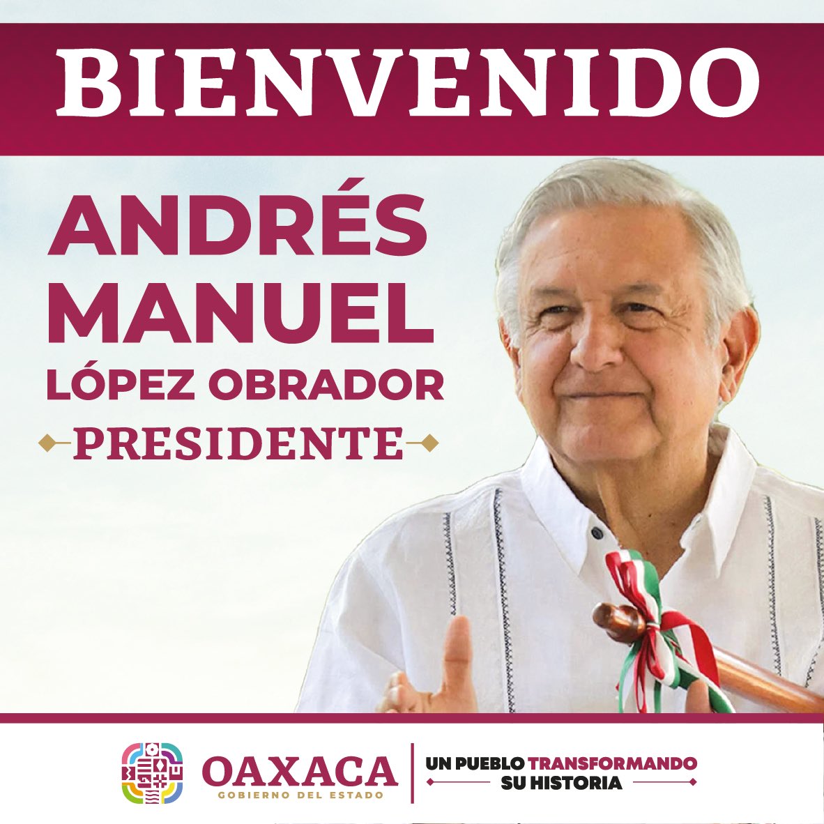 Bienvenido a Oaxaca, presidente <a href="/lopezobrador_/">Andrés Manuel</a>. Las y los oaxaqueños lo recibimos con los brazos abiertos. 

¡Amor con amor se paga!