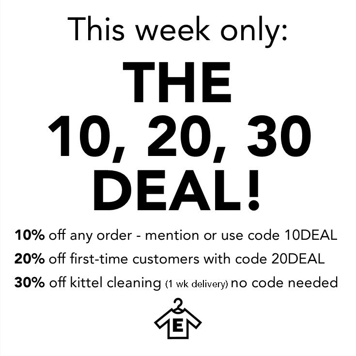 ExecDry's tweet image. Save big, this week only!

#dealtime #savebig #kittel #pickup #delivery #drycleaning #execdry