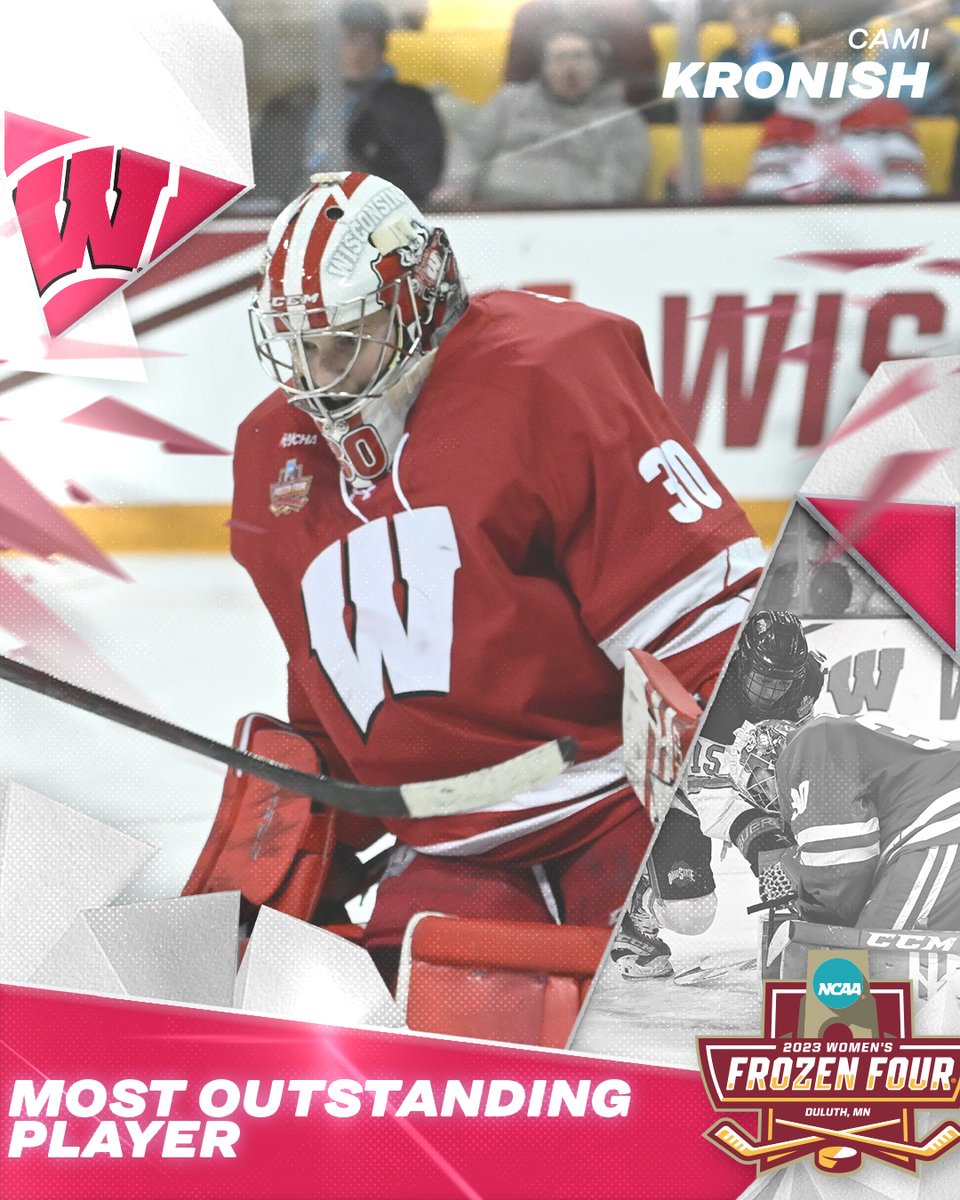 Cami Kronish Is the MOP!!!🎉

Congratulations to <a href="/CamiKronish/">Cami Kronish</a> on being the 2023 Most Outstanding Player of the #WFrozenFour.