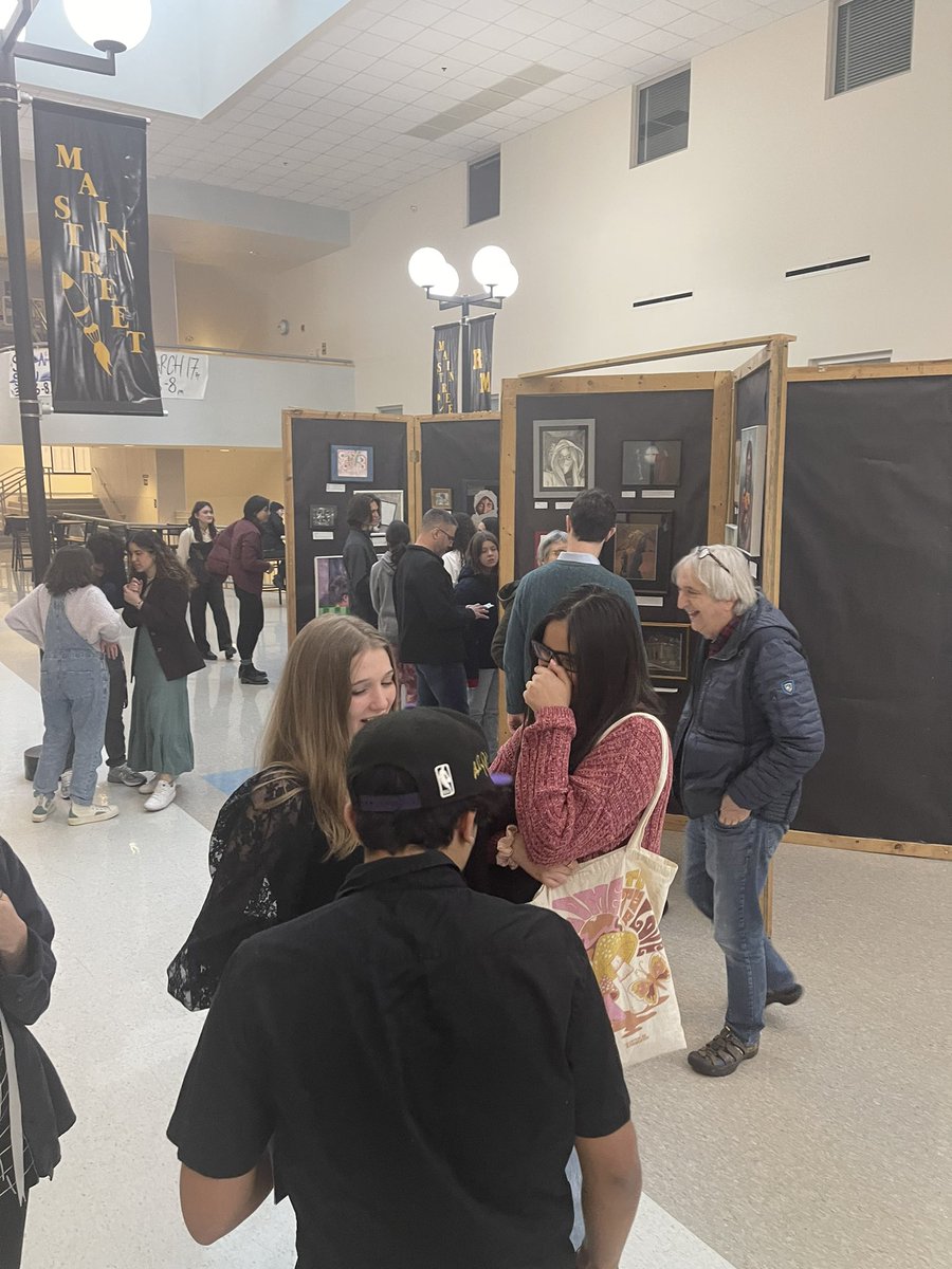 2023 Senior AP/IB Art Show this evening. <a href="/RMHS_principal/">Alicia Deeny</a> <a href="/RMHSmagnet/">Mr. Jelen</a>