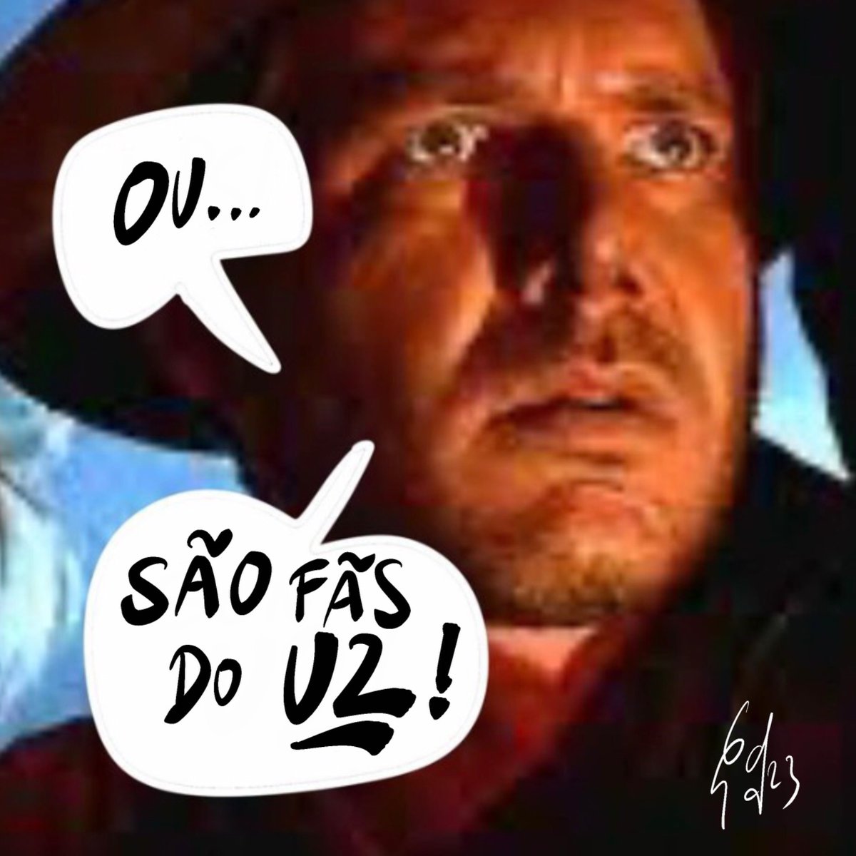ultravioletu2's tweet photo. É isso mesmo Dr Jones 😅
Apaixonados e perigosos ❤️

"Quem sabe rir de si mesmo se diverte muito mais."
Saint-Simon

Criação especial de @mimamamememima
(Instagram)

#u2meme 
#u2
#6dilly4dally_u2 https://t.co/ulrns6w4kc