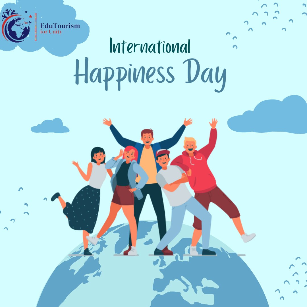 EduTourForUnity's tweet photo. Happy International Day of Happiness! 😊😃😁🥰😍
 Support organizations like EduTourism for Unity in their mission to bring people together and make the world a happier place.

#EduTourismForUnity #Discover #Learn #Lead #internationaldayofhappiness https://t.co/lmmN1zxriy