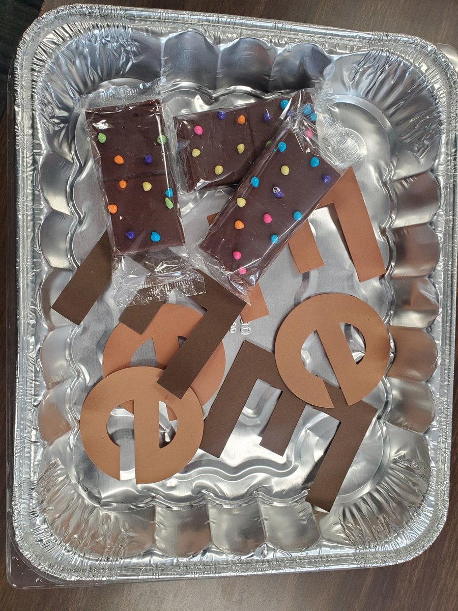 We Did It!!
Ss earned another party for getting through our CORE alphabet. Brownie Party Time!! 
Since we won't be in school on April 1st, I had to take advantage of the opportunity given to Me!
They got a Trick with some "Brown E's" then a Treat 😄❤️
#RocketPower 🚀 #WarrenWill