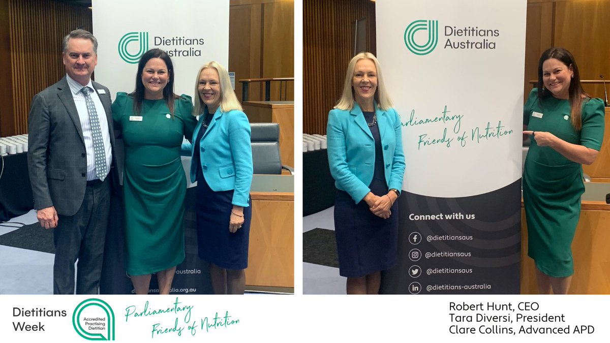 Dietitians Australia (@dietitiansaus) on Twitter photo We’re about to make nutrition history in Australia – at 10:30 this morning we will be launching the first Parliamentary Friends of Nutrition here at APH
#FriendsofNutrition #DietitiansWeek2023
Featured: @dietitians_CEO <a href="/ProfCCollins/">Laureate Prof Clare Collins AO</a> <a href="/TaraDiversi/">Tara Diversi</a> We’re about to make nutrition history in Australia – at 10:30 this morning we will be launching the first Parliamentary Friends of Nutrition here at APH
#FriendsofNutrition #DietitiansWeek2023
Featured: @dietitians_CEO <a href="/ProfCCollins/">Laureate Prof Clare Collins AO</a> <a href="/TaraDiversi/">Tara Diversi</a>