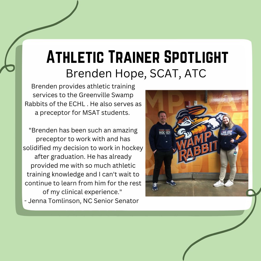MAATA_Students's tweet photo. Happy National Athletic Training Month! Here are a few AT Spotlights we have so far. Thank you for all you do! https://t.co/zXHFkC0XTX