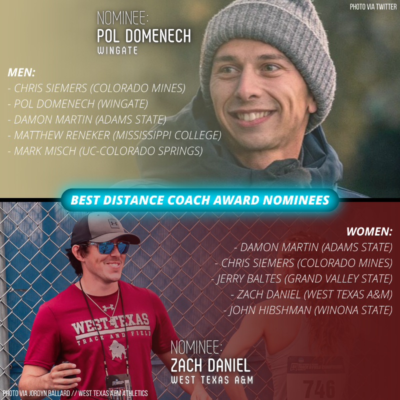 TheStrideReport's tweet photo. Cap off your weekend with our D2 Indoor Track End of Season Awards!

Here are (some of) our nominees while final votes from our TSR writers can be found on the site 🔥