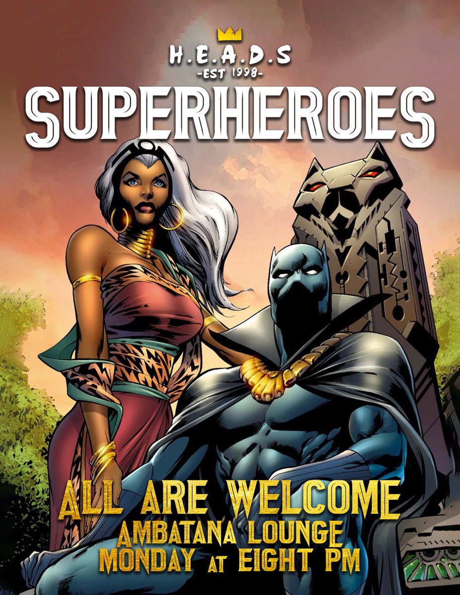 Hope y’all have read the latest issues because we talking superheroes tomorrow!! All are welcome!!🦸🏾‍♂️🦸🏾🦸🏾‍♀️