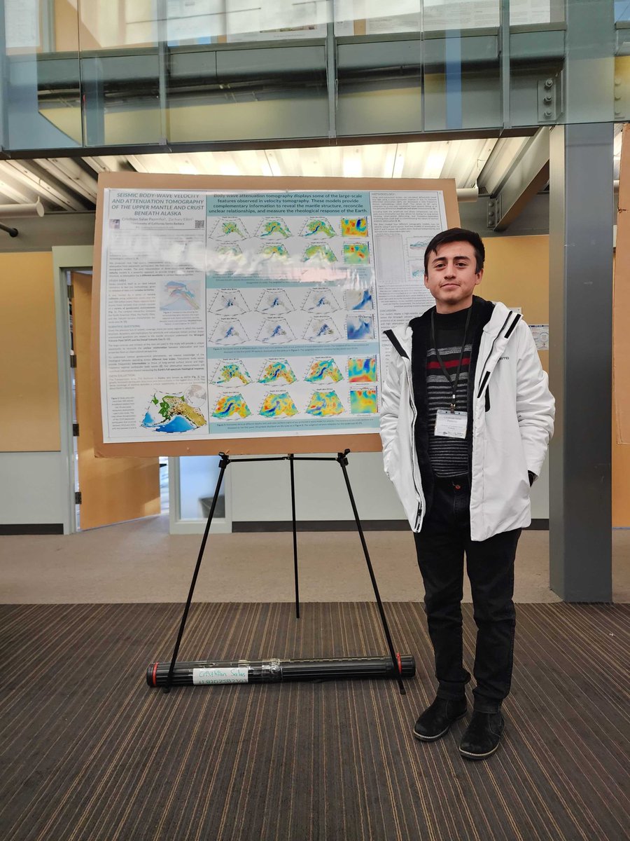 eilonzach's tweet photo. Great job @cristhianpsalas presenting his work on #Alaska velocity and attenuation tomography at the #Seismology Student Workshop https://t.co/AT9cJfnbMk