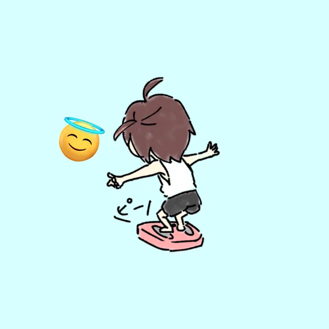 よくアイコンに使われてるゆっるい絵に塗り直した 