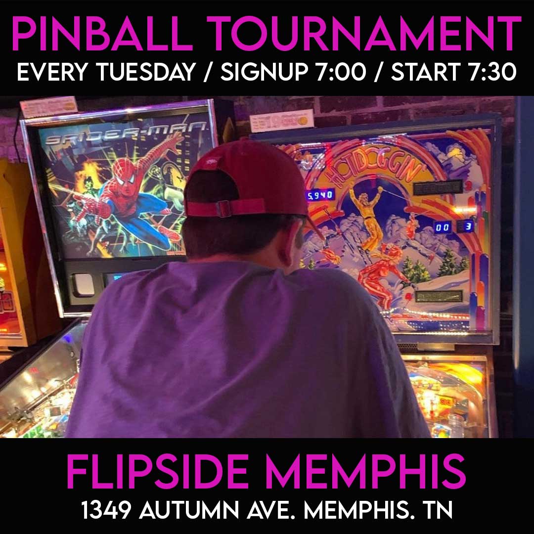 Pinball Tournament Tonight at FLIP SIDE Memphis 
...
#pinballtournament #sternarmy #memphistn #pinballtn #tennesseepinball